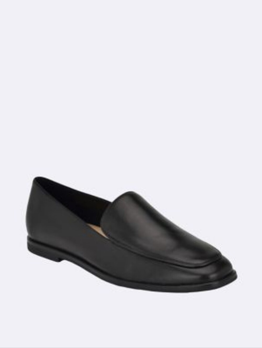 Calvin Klein Nolla Classic Black Genuine Leather Women's Slip-On Loafer